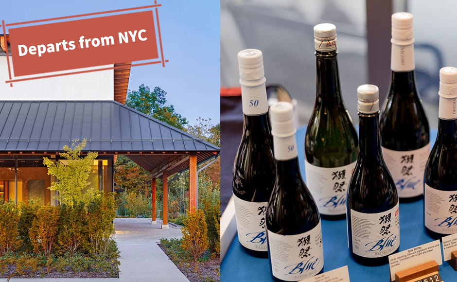 [Nov 14 (Sat) Only] Dassai Blue Sake Brewery Tour & Tasting and New York Whiskey Distillery Day Trip from NYC with a Japanese-Speaking Guide – Exclusive Dassai Blue Sake Cup & Manga Gift Included