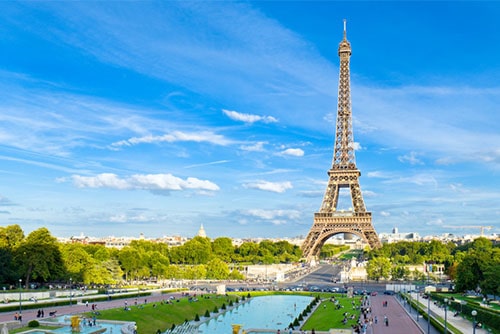 フランス・パリ　フリープラン　３日間　＜デラックスクラス＞