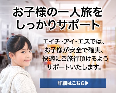お子様の空の一人旅をサポート