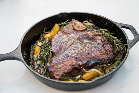 Stripsteak Dinner + Tantalus